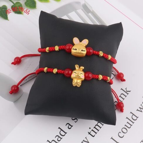 2023 New Year of The Rabbit Red String Handwoven Adjustable Bunny Charm Rope Bracelet Chinese Zodiac Animal Lucky Rabbits Charm Braided Corded Bracelets New Year Jewelry Gifts for Women in Saudi Arabia