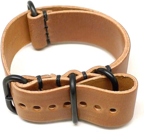 Da Luca MADE IN USA Shell Cordovan Military Watch Strap (PVD Buckle) 18mm 20mm 22mm 24mm 26mm in Saudi Arabia