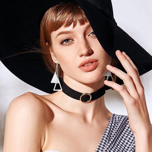 SAILIMUE 10 أزواج من الأقراط المشبكية للنساء أقراط طويلة متدلية متعددة الأقراط اللطيفة على شكل نجمة من اللؤلؤ أقراط عصرية ساحرة غير مثقوبة لا تسبب الحساسية in Kuwait