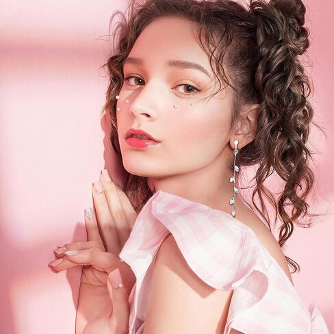 SAILIMUE 10 أزواج من الأقراط المشبكية للنساء أقراط طويلة متدلية متعددة الأقراط اللطيفة على شكل نجمة من اللؤلؤ أقراط عصرية ساحرة غير مثقوبة لا تسبب الحساسية in Kuwait