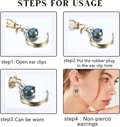 SAILIMUE 10 أزواج من الأقراط المشبكية للنساء أقراط طويلة متدلية متعددة الأقراط اللطيفة على شكل نجمة من اللؤلؤ أقراط عصرية ساحرة غير مثقوبة لا تسبب الحساسية in Kuwait