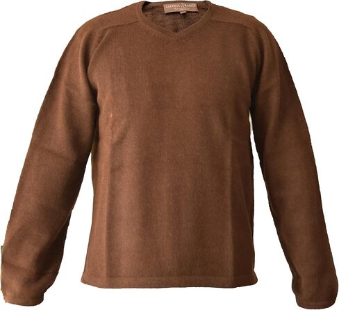 Men's Handmade 100% Alpaca Wool V-Neck Sweater in Saudi Arabia