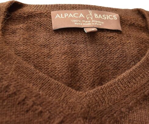 Men's Handmade 100% Alpaca Wool V-Neck Sweater in Saudi Arabia