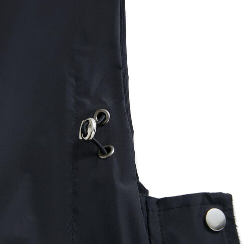 Homgro Women's Hooded Rain Jacket Long Waterproof Raincoat Casual Full Zip Anorak Midi Windbreaker Pockets in Saudi Arabia