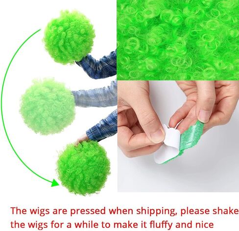 St Patrick's Day Party Favors Supplies Set, St. Patricks Day Accessories Cosplay Props Irish Party Funny Costume Accessory Party Supplies Green Wig, Green Beard, Clover Sunglasses, Sequin Bow, Green, in Kuwait