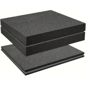 4Pcs Pick Apart Foam Insert - Customizable Cushioning for Protection, 11.8x11.8x1.96 inches, Pre-Scored, Easy-to-Shape