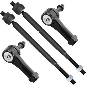 SCITOO 4pcs Front Suspension Kit Inner Outer Tie Rod End Fit 2005-2010 For Chevy Cobalt 2006-2011 For Chevy Hhr 2003-2007 For Saturn Ion