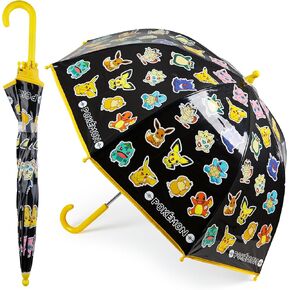 Pokemon Stick Umbrella for Kids Pikachu Folding Dome Umbrella Lightweight Design for School Travel Anime Gifts for Kids