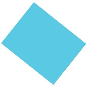 PEACOCK Pacon® PAC53871 Coated Poster Board, Light Blue, 22" x 28", 25 Sheets