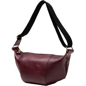 Mens Womens Genuine Italian Crossbody Leather Bag Stylish One shoulder Bag With Inner Pocket and Adjustable Strap
