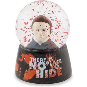 Toynk Halloween Michael Myers No Place to Hide Mini Snow Globe with Swirling Glitter Display | Horror Movie Collectible Keepsake | 3 Inches Tall
