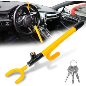 Car Teering Wheel Lock Anti-Theft Device - MIRUNNY The Club Security Teering Wheel Lock with Adjustable Length for Trucks Vans SUVs