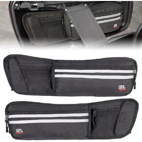 KEMIMOTO Upgraded Saddlebag Lid Organizers 2 Pack Compatible with1980-2024 Touring Street Glide Road King Road Glide Electra Glide FLT FLH Black