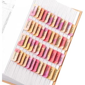 Mr. Pen- Bible Tabs, 75 Tabs, Spring Pink, Laminated Bible Tabs for Women and Men, Bible Tabs for Study Bible, Bible Index Tabs, Bible Book Tabs, Bible Labels Tabs, Mr Pen Bible Tabs