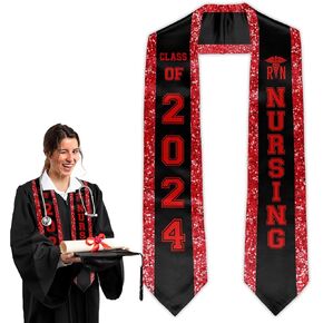 Nursing Graduation Stole 2024, Nurse Graduate Sash Nurses School Class of 2024 Nursing Graduation Gift