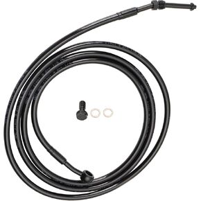 TIGERSGATE 16"" Extension Braided Stainless Hydraulic Clutch Cable for 2009-2012 Electra Glide CVO Ultra Classic & 2009-2012 Road Glide CVO & 2010-2012 Street Glide CVO,Chrome, H-D Touring 4