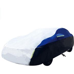 Car Cover for SUV Waterproof All Weather Snowproof UV Windproof Outdoor Full Car Jacket with Elastic Edges Adjustable Straps, Outdoor Heavy Duty Full Exterior Covers for SUV