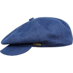 Sterkowski Vigo Newsboy Cap | 100% Linen Gavroche Cap for Men and Women | Airy Breathable Scally Cap
