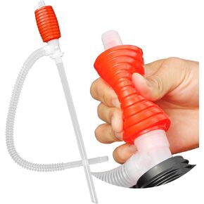 TERA PUMP Automatic Nozzle Fuel Transfer Pump, Hand Control Nozzle, Extendable Intake, 49.2 inch Outtake Hose, 2.5 GPM
