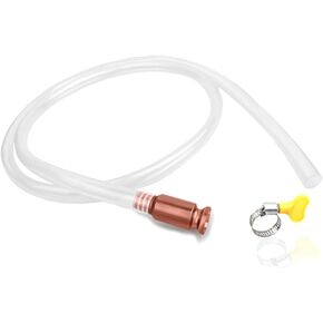 6Ft 3/4" Siphon Pump for Gasoline with Clamp & Fitting,Shaker Siphon Gas Siphon Hose Fit for Fuel Transfer Pump Transports Diesel Oil Water,Safety Self Priming Hose Car Accessories