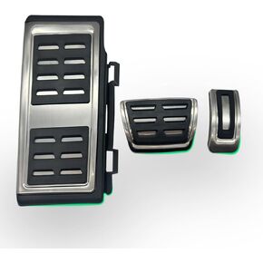 Foot Pedal kit Compatible with Volkswagen Golf Polo Atlas Tiguan,Compatible with Audi A3 Q2 Q3,Foot Rest Brake and Gas Accelerator Pedal Covers