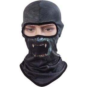 Balaclava Ski Mask, Motorcycle Helmets Liner Ski Gear Neck Gaiter, Animal Print Series Quick-Dry Mask