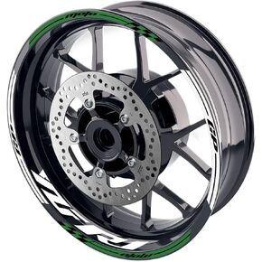 17 inch Wheel Rim Stickers Stripe Decals AA02 Compatible with YZF R1 2019-2020 19 20 (WHITE)