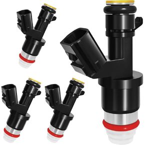 Fuel Injectors Fits for Honda: Accord 2008-2012 / Civic 2013-2015 / CR-V 2010-2011, for Acura: ILX 2013-2015 / TSX 2009-2014, L4 2.4L Gas, Replace # 16450R40Y01 (4 Pcs)