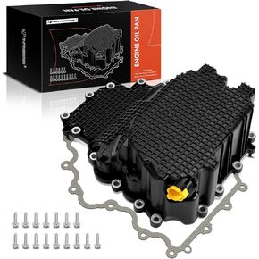 A-Premium Engine Oil Pan with Gasket Compatible with Ford F-150 F150 2017-2019 3.5L, F-150 F150 2018 3.3L, Expedition 2018-2019 3.5L & Lincoln Navigator 2018 3.5L, Replaces HL3Z6675A, HL3E6675AC