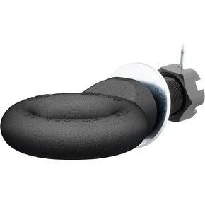 CURT 48520 Black Steel Pintle Hitch Lunette Ring with Swivel Castle Nut, 2-1/2-Inch ID, 20,000 lbs