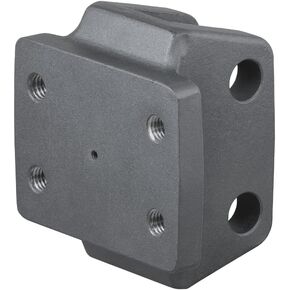 CURT 45950 Rebellion XD Adjustable Cushion Hitch Pintle Mount Plate Attachment, Shank Required, Black