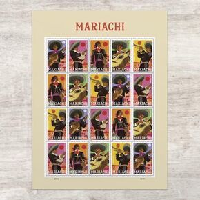 Mariachi (Sheet of 20) Musical Style Musicians Western Mexico First-Class Mail Forever Postage Stamps Scott #5703-5707