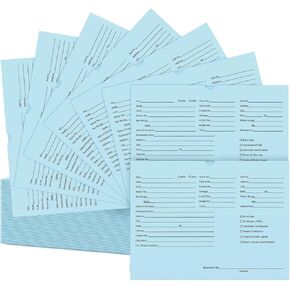 120 Pcs Vehicle Dealer Jackets for Car Sales Colored Printed Deal Envelopes Dealership Supplies File Jackets Automotive Folders for Car Dealerships, 9 x 12 Inch,32lb(Baby Blue)