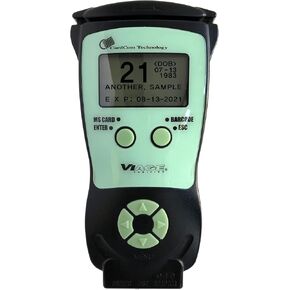 ID Scanner for Bars, Retail. Handheld Drivers License Scanner for Age Verification and ID Check Compliance, Free Software and ID Updates, No fees, CAV3200 Model by ViAge Solutions.