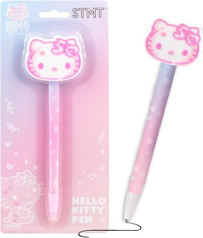 Hello Kitty 50th Anniversary Pink Novelty Pen by STMT, Limited Edition Hello Kitty Pen, Cute School Supplies, Exclusive Sanrio Accessories, Kawaii Stationery, Sanrio Pens, Hello Kitty Merch in Saudi Arabia