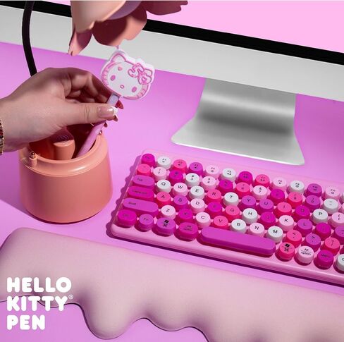 Hello Kitty 50th Anniversary Pink Novelty Pen by STMT, Limited Edition Hello Kitty Pen, Cute School Supplies, Exclusive Sanrio Accessories, Kawaii Stationery, Sanrio Pens, Hello Kitty Merch in Saudi Arabia
