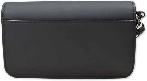 Tory Burch Womens Matte Leather Britten Chain Wallet Wristlet, Black in Saudi Arabia