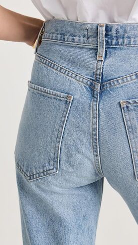 AGOLDE Women's Riley High Rise Straight Crop Jeans in Saudi Arabia