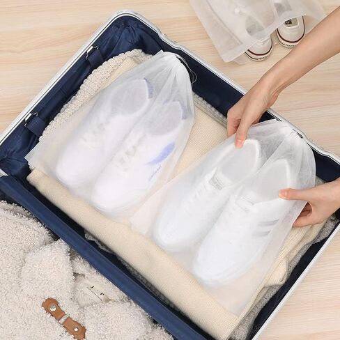10 Pcs Travel Shoe Bag Non Woven Fabric Storage Bags Dust Bags for Purses and Handbags Storage, Shoe Travel Bags for Packing, Home Closet Organizer Dust Cover in Saudi Arabia