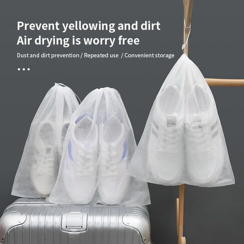 10 Pcs Travel Shoe Bag Non Woven Fabric Storage Bags Dust Bags for Purses and Handbags Storage, Shoe Travel Bags for Packing, Home Closet Organizer Dust Cover in Saudi Arabia