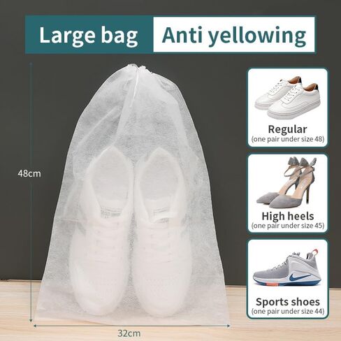 10 Pcs Travel Shoe Bag Non Woven Fabric Storage Bags Dust Bags for Purses and Handbags Storage, Shoe Travel Bags for Packing, Home Closet Organizer Dust Cover in Saudi Arabia