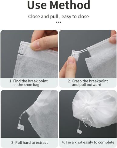 10 Pcs Travel Shoe Bag Non Woven Fabric Storage Bags Dust Bags for Purses and Handbags Storage, Shoe Travel Bags for Packing, Home Closet Organizer Dust Cover in Saudi Arabia