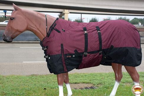 HILASON 1200D Winter Waterproof Poly Horse Blanket Belly Wrap | Horse Blanket | Horse Turnout Blanket | Horse Blankets for Winter | Waterproof Turnout Blankets for Horses | Blankets for Horses 75 in in Saudi Arabia