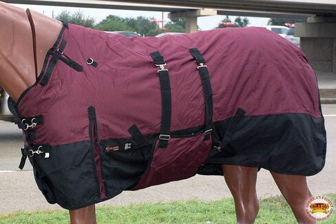 HILASON 1200D Winter Waterproof Poly Horse Blanket Belly Wrap | Horse Blanket | Horse Turnout Blanket | Horse Blankets for Winter | Waterproof Turnout Blankets for Horses | Blankets for Horses 75 in in Saudi Arabia