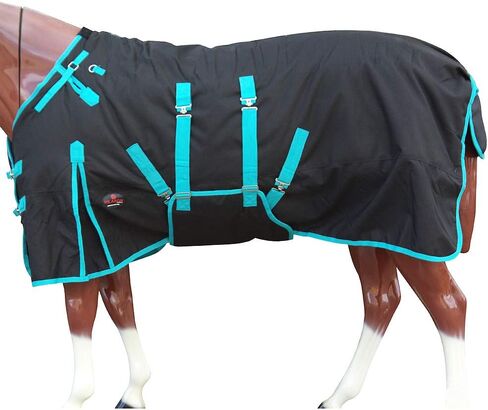 HILASON 1200D Winter Waterproof Poly Horse Blanket Belly Wrap | Horse Blanket | Horse Turnout Blanket | Horse Blankets for Winter | Waterproof Turnout Blankets for Horses | Blankets for Horses 75 in in Saudi Arabia