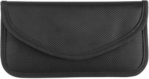 حقائب LemonBest Faraday - حقيبة حجب الإشارة لمفتاح السيارة والهاتف الخلوي RFID حقيبة حجب الإشارة مضادة للتتبع ومضادة للقرصنة وحماية إشارة السيارة واي فاي/GSM/LTE/NFC/RFID (4، أسود) in Kuwait