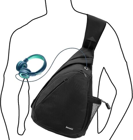 حقيبة حبال كروس للرجال، حقيبة كمبيوتر محمول كبيرة للرجال مع حقيبة هاتف حقيبة ظهر كروس للمشي لمسافات طويلة والعمل in Kuwait