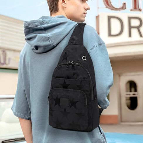 Men‘s Crossbody Sling Bag Single-shoulder Bag Chest Bag Outdoors Travel Hiking Chest Bag Daypack for Men in Saudi Arabia