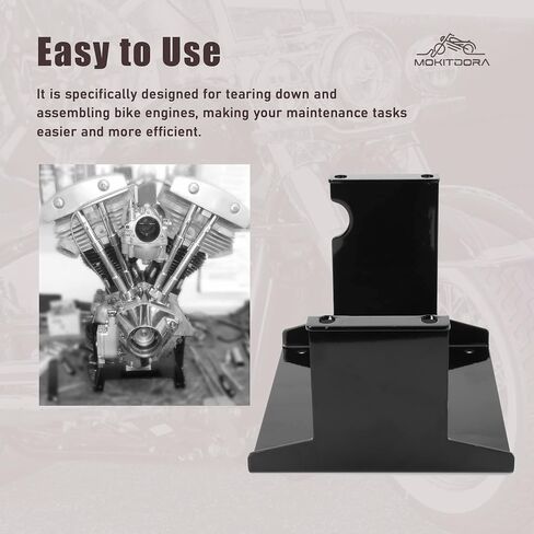 MoKitDora Big Twin Engine Stand Compatible with 1936-1999 Harley Big Twin Engine Knucklehead Panhead Shovelhead and Evo in Saudi Arabia