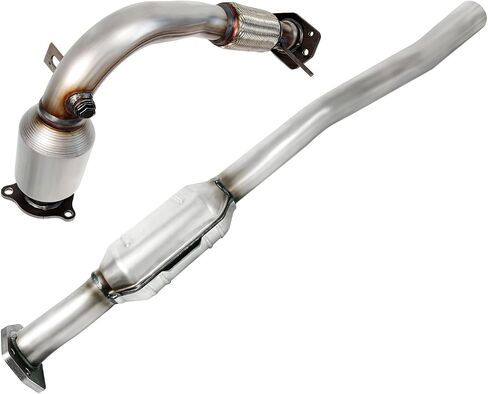 Front & Rear Catalytic Converter Compatible with 2010-2017 Chevrolet Equinox 2010-2014 GMC Terrain 2.4L Catalytic Convertor High Performance (EPA Compliant) in Saudi Arabia